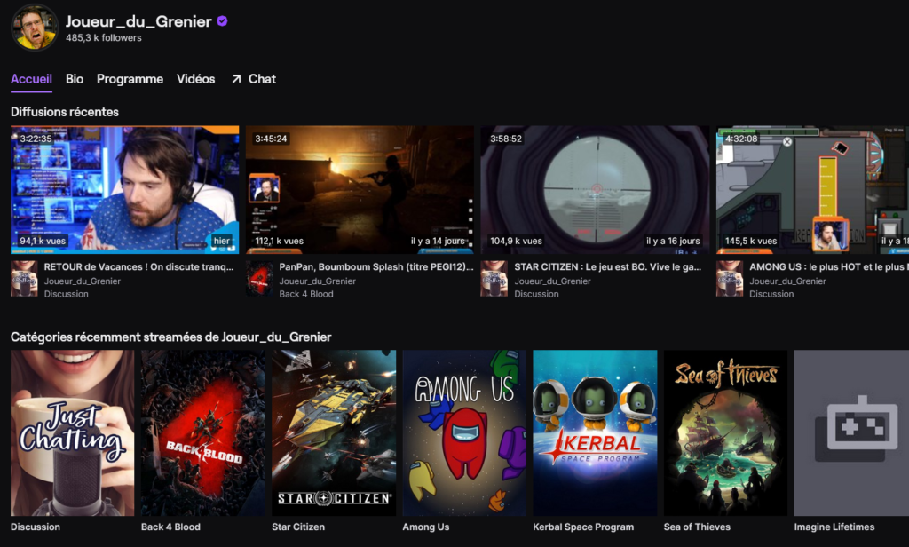 Joueur du grenier twitch