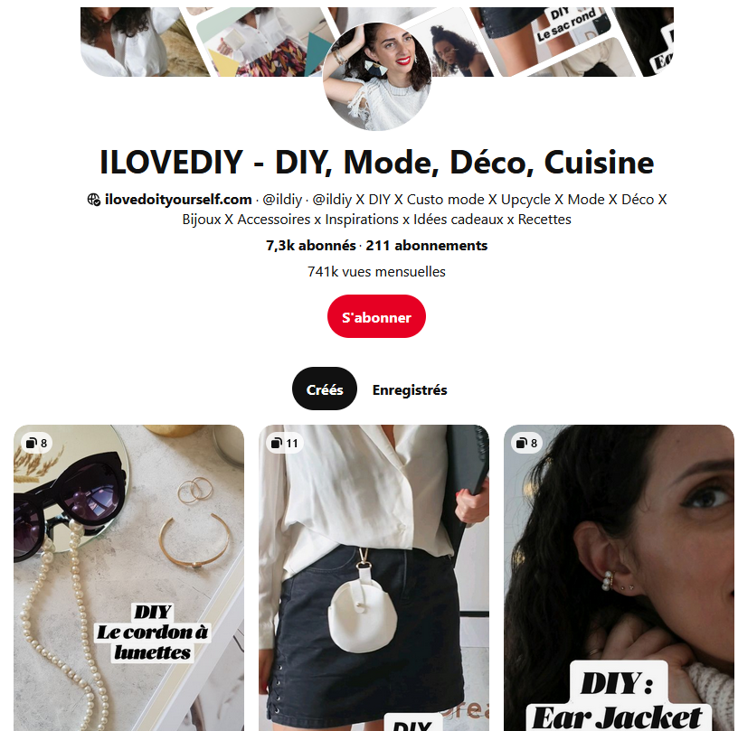 Top 10 des créateurs sur Pinterest 8 ILoveDIY Pinterest