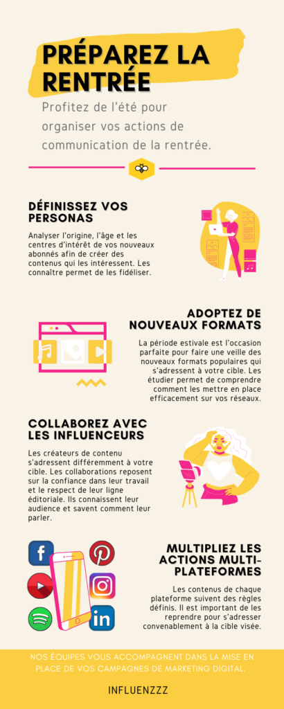 infographie preparer rentree