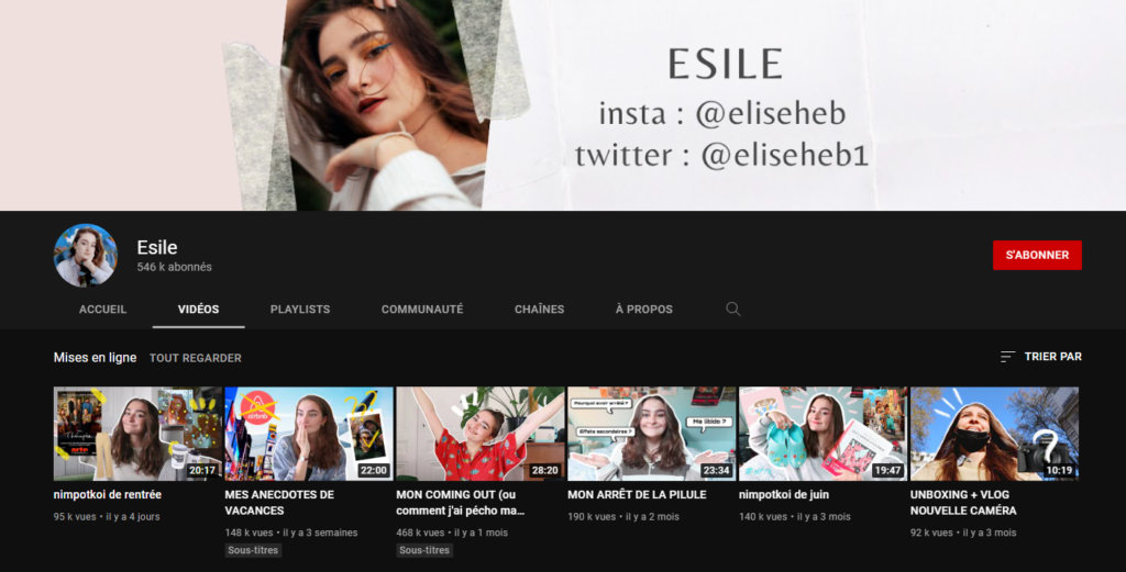 esile youtube