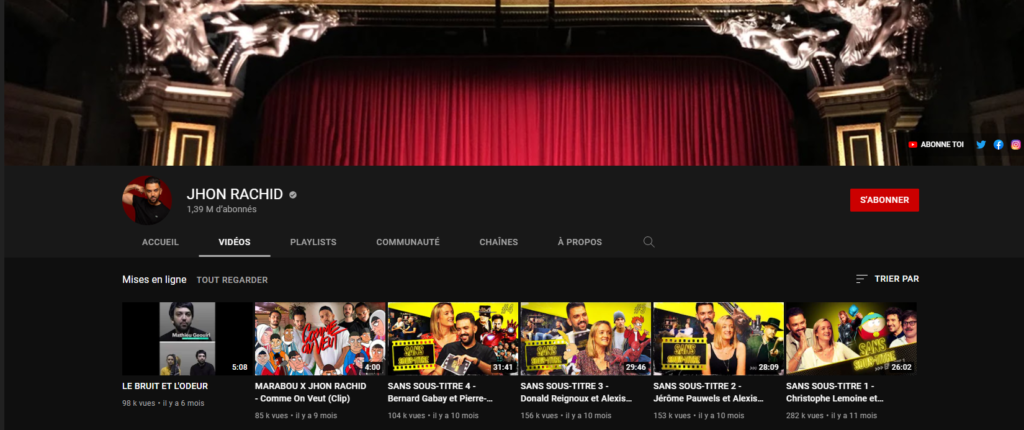 johnrachid youtube