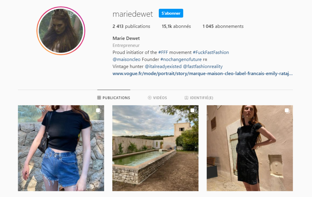 mariedewet instagram